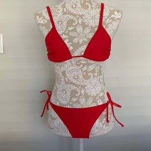 Cherry red No Boundaries swimsuit